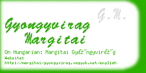 gyongyvirag margitai business card